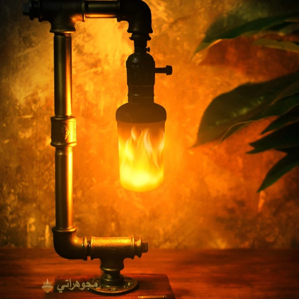Créez une lampe qui ressemble à un feu اصنع مصباح يشبه النار الحقيقية واشعر  كأنك في الغابة 